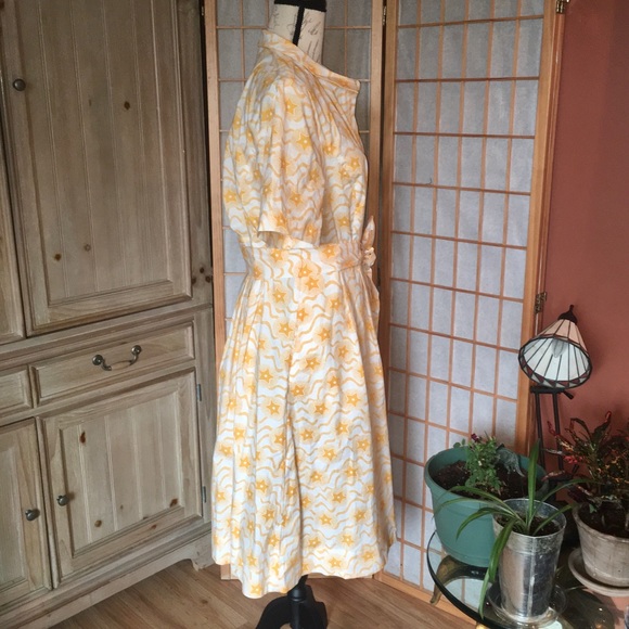 *SOLD* Boden Stars Stripes Midi Button Up Dress16R - Picture 3 of 8